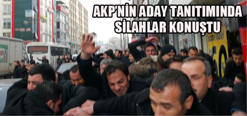 AKP adayini protesto eden gruba ates açildi