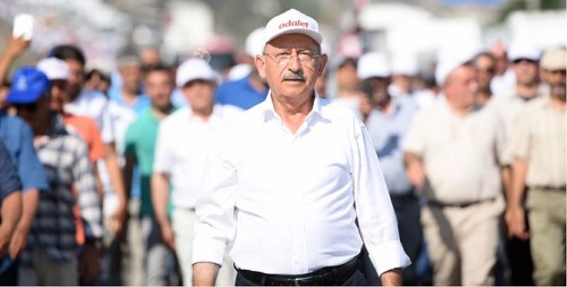 CHP Genel Baskan Kemal Kiliçdaroglu, Adalet Yürüyüsü`nün 22. gününde.