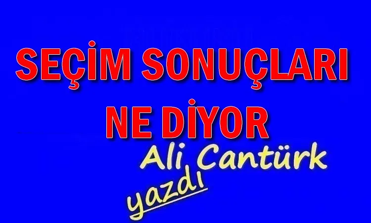 SEÇİM SONUÇLARI NE DİYOR