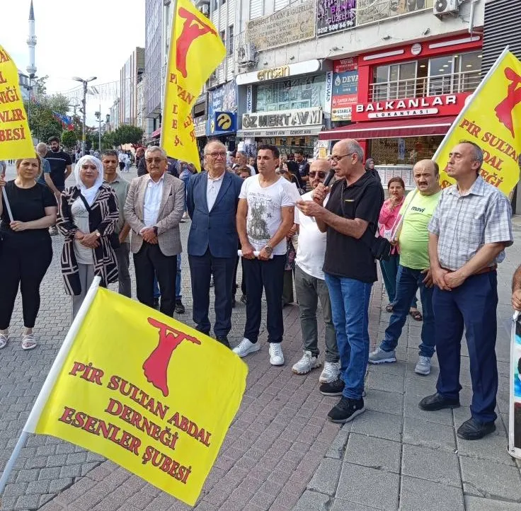 Pir Sultan Abdal Esenler; “Yakanları da, aklayanları da, katilleri serbest bırakanları da affetmeyeceğiz!”