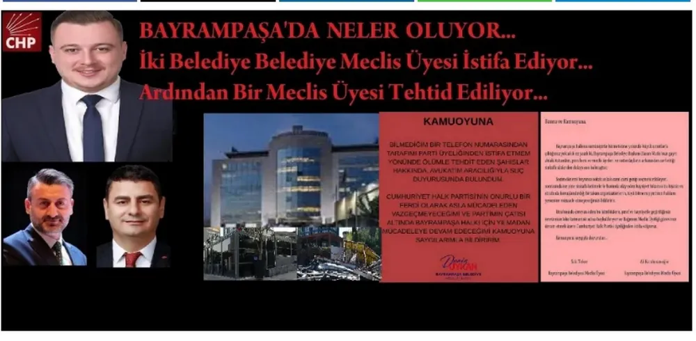 Bayrampaşa Belediye Meclis Üyeleri İstifaları ve Tehdit Yankıları Sürüyor...