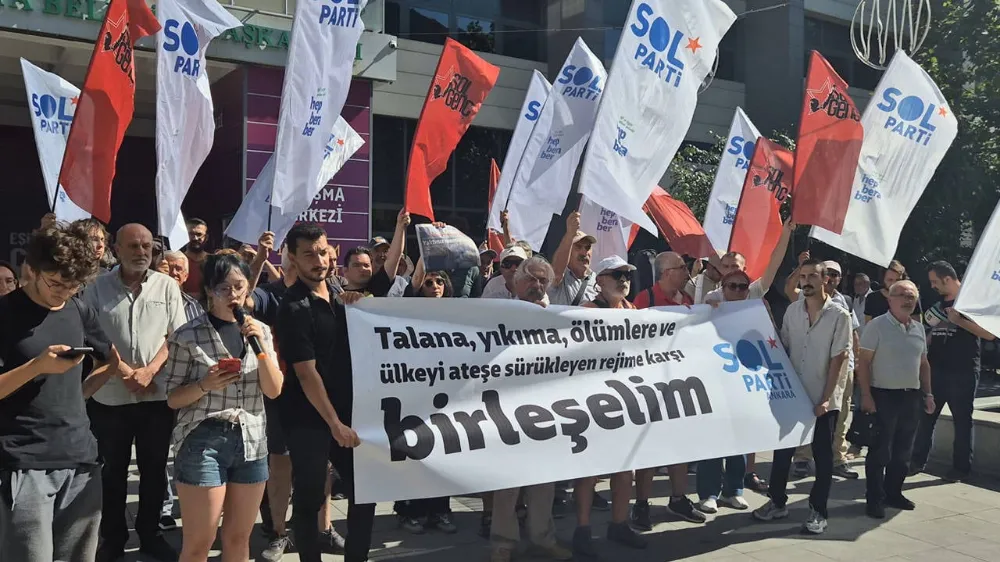 SOL Parti ormanlar için Ankara’da buluştu: Ormanlarımız yalnızca yanmıyor, peşkeş çekiliyor