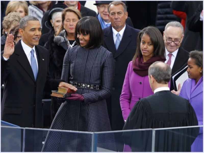 Obama ikinci kez yemin etti