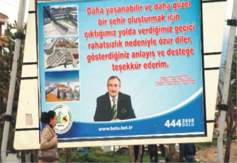 BASKAN REKLAMI`NA DANISTAY AYARI