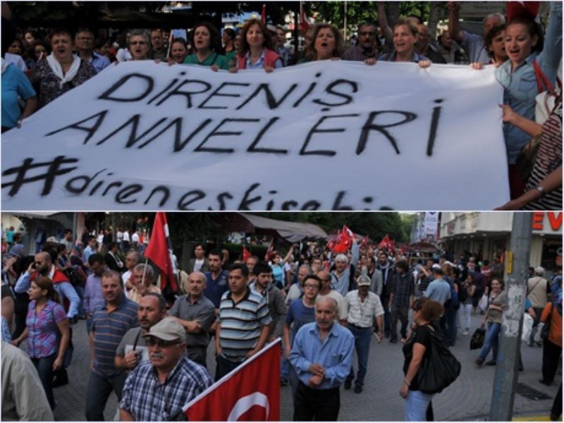 Bursa ve Eskisehir`den Gezi Parki`na destek