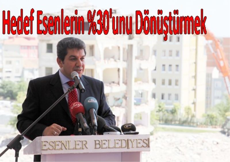 Hedef Esenlerin Yüzde 30`u Dönüstürmek