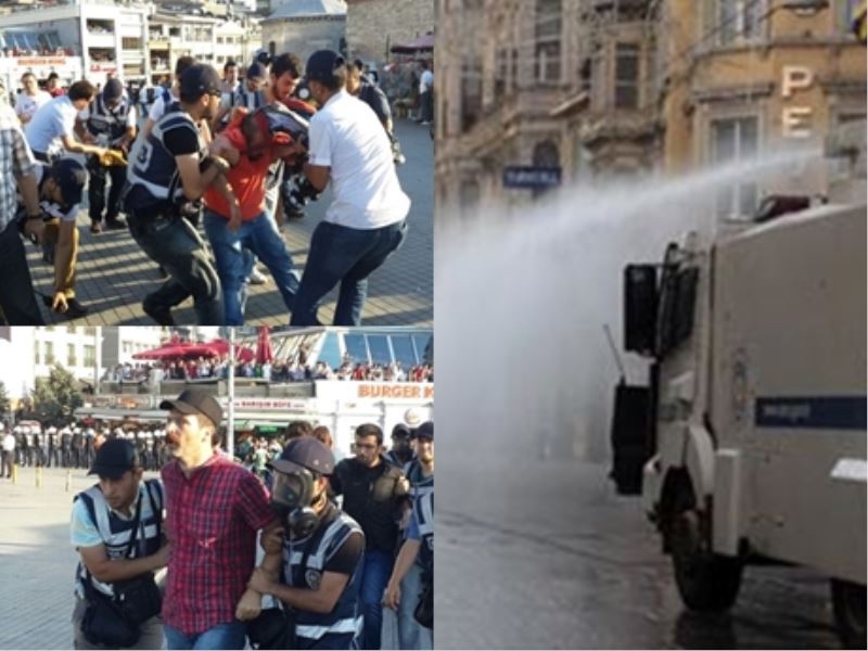 Taksim`de yine polis müdahalesi