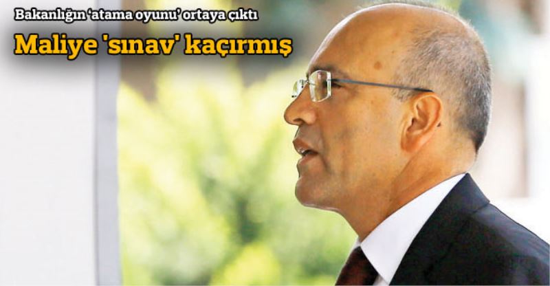 Maliye `sinav` kaçirmis