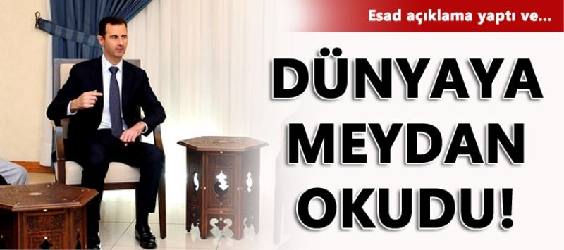 Esad dünyaya meydan okudu