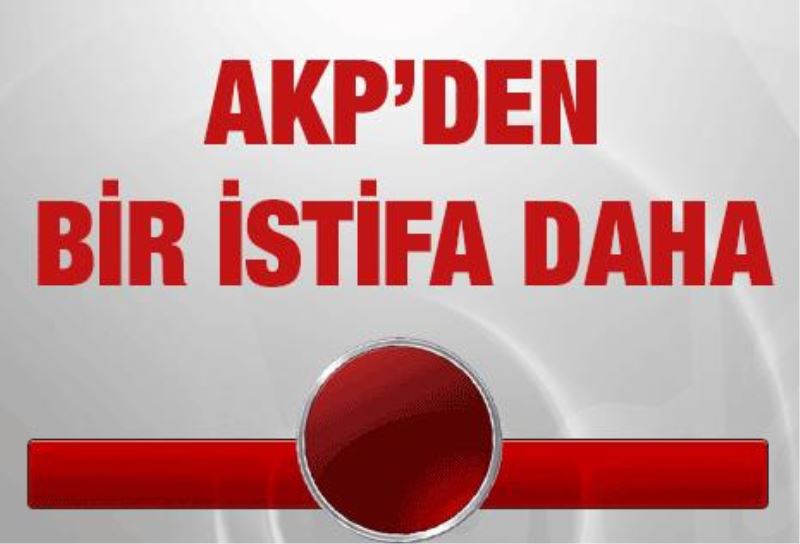 AKP`den bir istifa daha