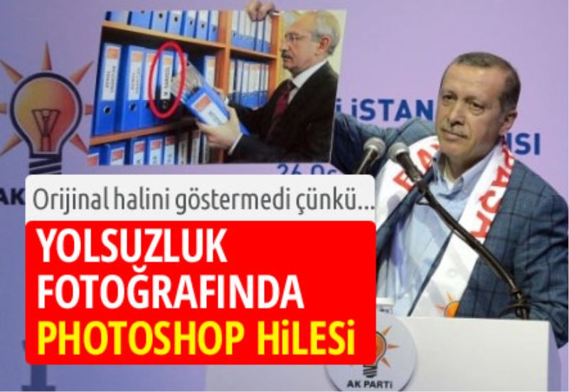 Basbakan`in gösterdigi fotograftaki hile