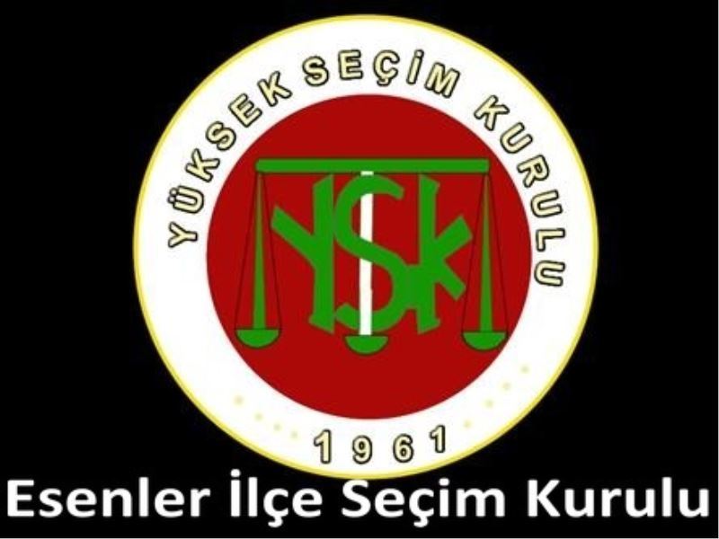 Esenler Ilçe Seçimden afis ve pankart uyarisi