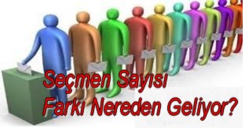 Seçmen Sayisi Farki Nereden Geliyor?