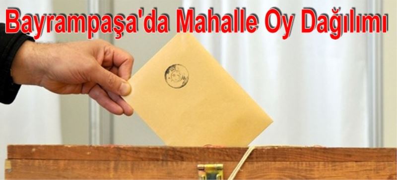 Bayrampasa`da Mahalle Oy Dagilimi