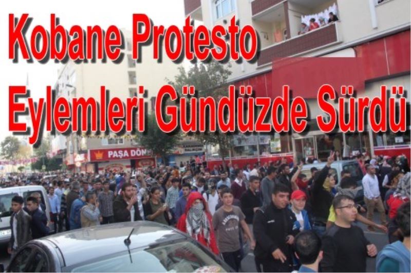 Kobane Protesto Eylemleri Gündüzde Sürdü