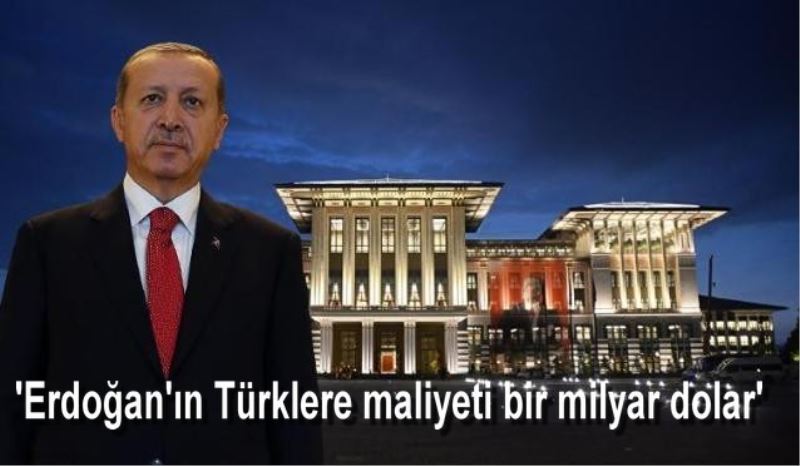`Erdogan`in Türklere maliyeti bir milyar dolar`