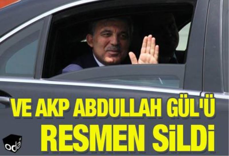 AKP,Abdullah Gül`ün fotografi ve özgemisi silindi.