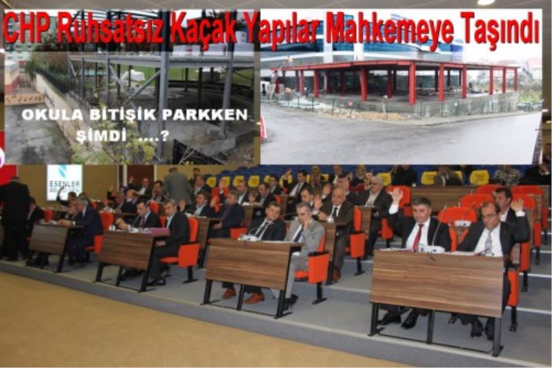 CHP Ruhsatsiz Kaçak Yapilar Mahkemeye Tasidi