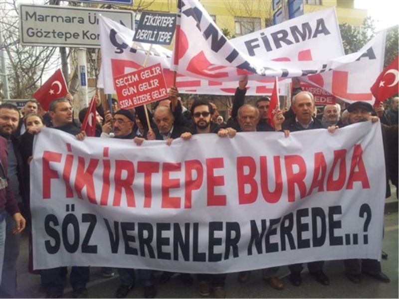 Fikirtepe kentsel dönüsüm magdurlarin Protesto yürüyüsü