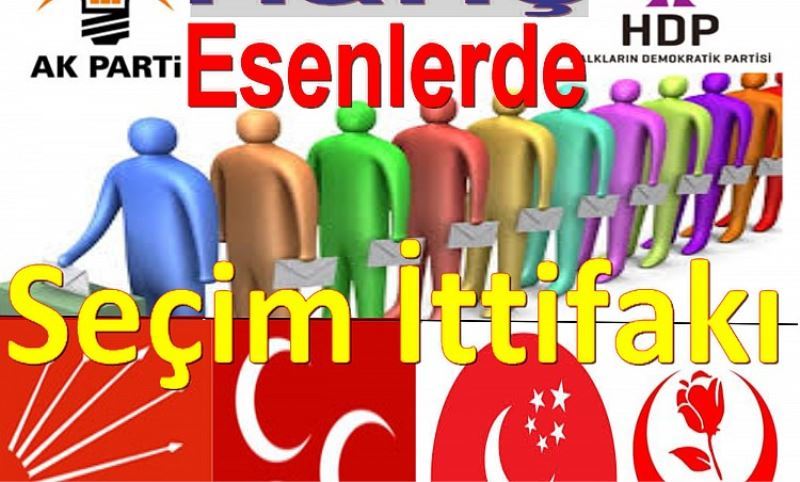 Esenler`de AKP ve HDP Hariç sandik ittifaki