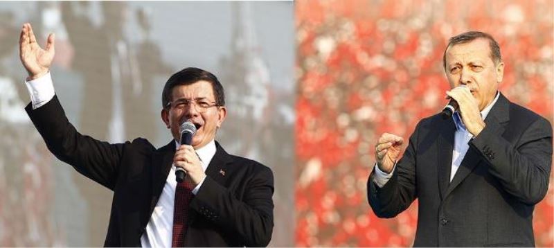 Davutoglu ve Erdogan `teröre hayir`dan seçim mitingi çikardi