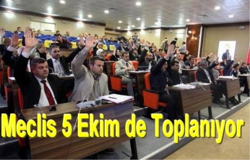 Meclis 5 Ekim de Toplaniyor