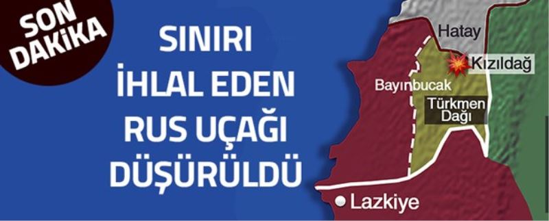 Siniri ihlal etti, F-16`lar düsürdü