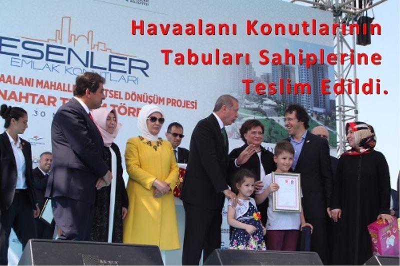 Havaalani Konutlarinin Tabulari Sahiplerine Teslim Edildi.