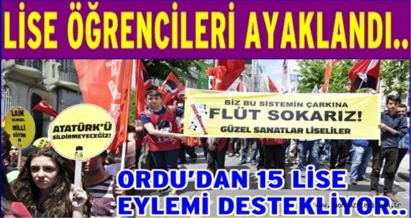 ?LISELERDE GERICILIGE GEÇIT VERMEYECEGIZ?