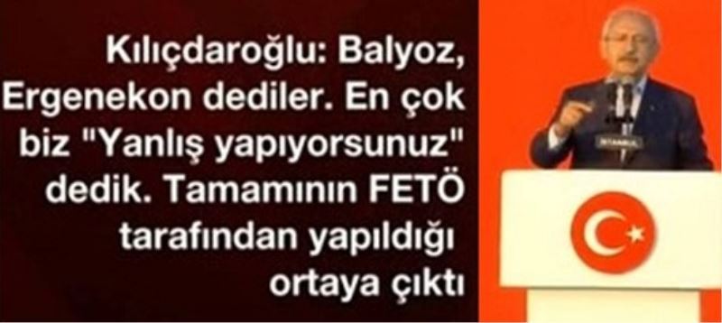 Kiliçdaroglu,? Siyasette özelestiri yapmaliyiz?