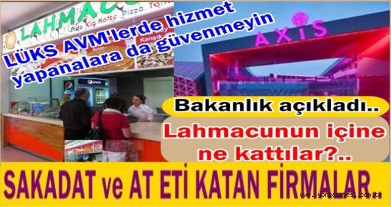 Axis AVM`de TMT yemek hizmetleri Vatandasin sagligi ile oynuyor.