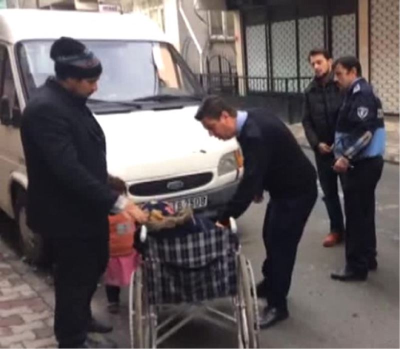 Esenler Zabitayi Gören `Engelli` Yürümeye Basladi