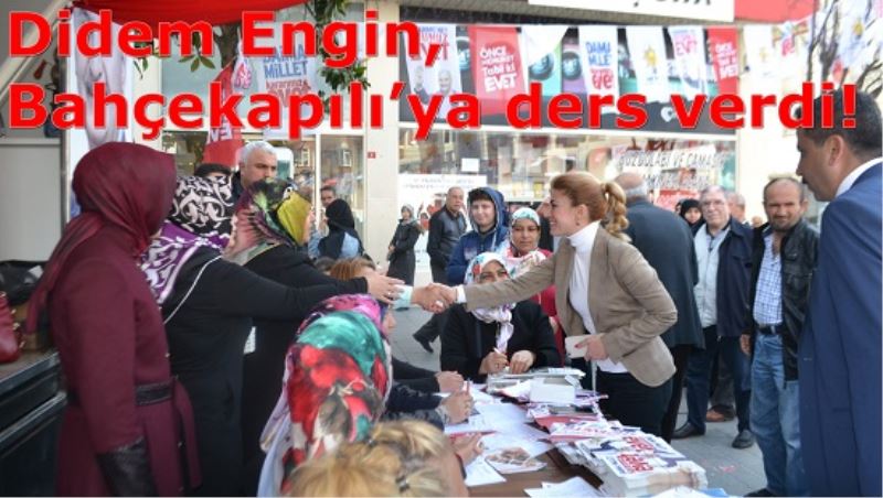 Didem Engin, Bahçekapili`ya Ders Verdi!