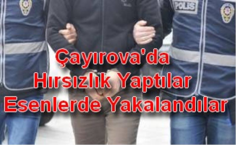 Çayirova`da Hirsizlik Yaptilar Esenlerde Yakalandilar