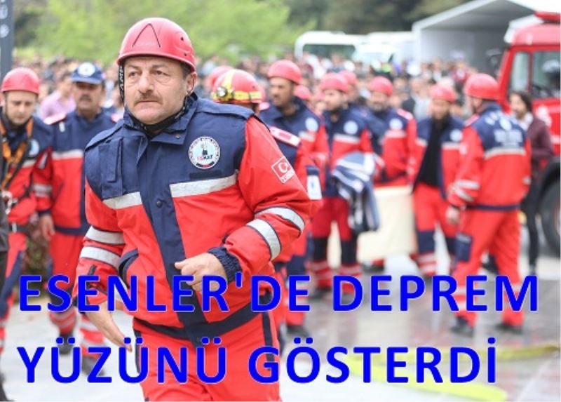 ESENLER`DE DEPREM YÜZÜNÜ GÖSTERDI