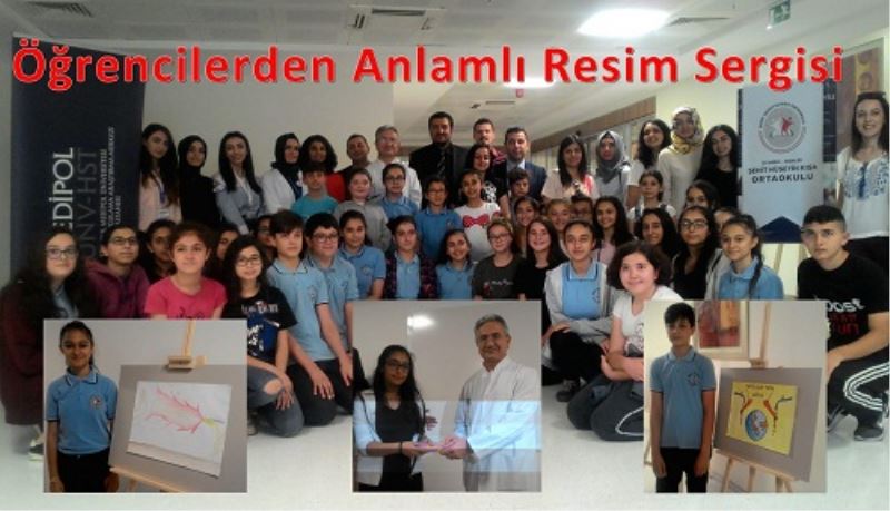 Ögrencilerden anlamli Resim Sergisi