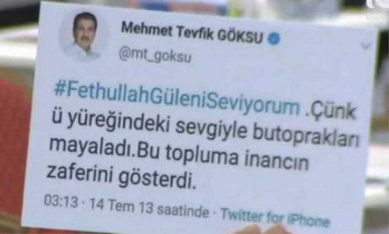 AKP'li Göksu'ya 'FETÖ pankartli' protesto