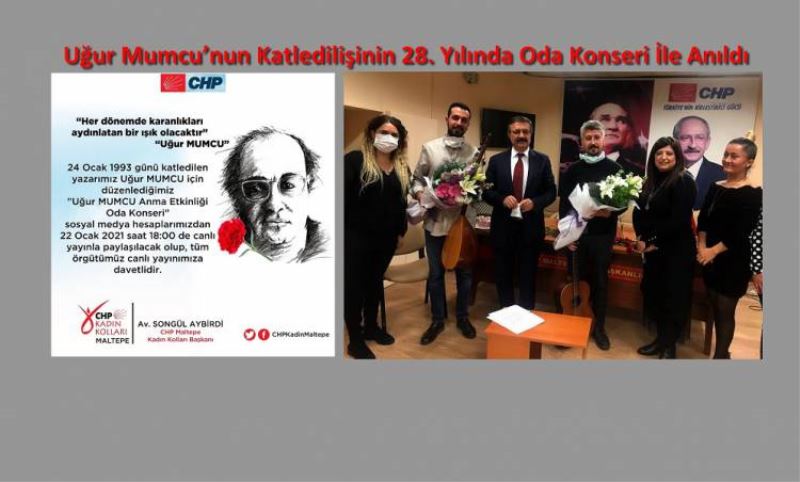 CHP Maltepe Ilçe Baskanligi, Ugur Mumcu’nun Katledilisinin 28. Yilinda Andi.