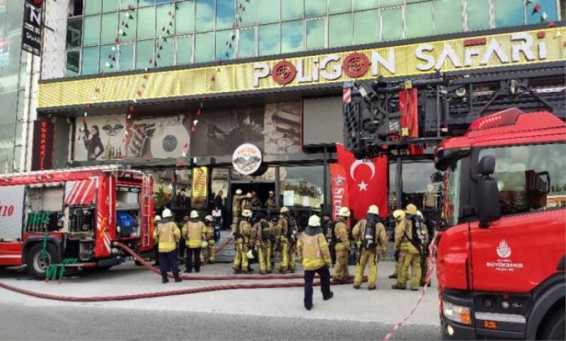 Esenler'de atis poligonunda yangin