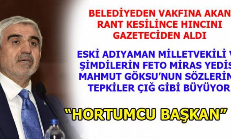 "HORTUMCU BASKAN GÖKSU SALTANATINA SON"