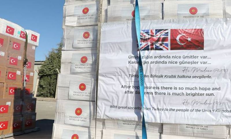 Ingiltere'ye hibe edilen yardima, AKP Esenler Kadin Kollari Kurulu üyesinden katki