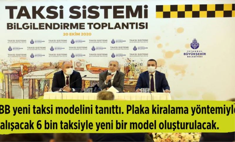 6000 Yeni Taksi Istanbul Büyüksehir Belediyesine Ait Olacak